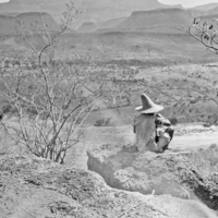 Tepecano man on hilltop