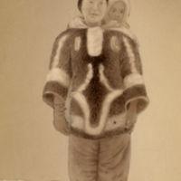 Inuit woman and child