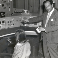 Stanislaw and Clair Ulam at Los Alamos Scientific Laboratory open house, 1955.