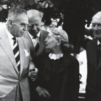 Born, Meitner, Heisenberg and Hahn, at the Lindau Conference of Nobel Laureates.