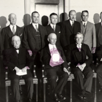 W. F. G. Swann and others, group portrait at Medal Metting of Franklin Institute.