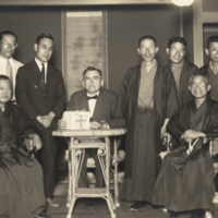 Joseph Russell Smith, with unidentified men, Japan, 1925.