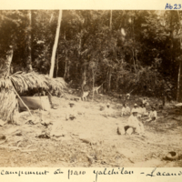 Mon campement au paso Yaxchilan -- Lacandons