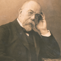 Robert Koch, half length, formal, seated.