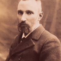 Pierre Curie formal portrait with coat.