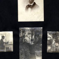 Four images of Helen Thomas Flexner from the Flexner Family Photo Album.