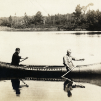 8-22-a: Penobscot birch bark canoe