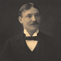 Osterhout, formal portrait with bow tie and mustache.