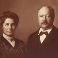 Dr. and Mrs. Svante Arrhenius, formal portrait.