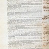 Benjamin Franklin's annotated copy of the first printing of the Constitution.