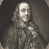 D. Benjamin Francklin., Grand Comissaire plenipotentiaire du Congres d'Amerique en France ne a Boston 1706 en 17 Janvier.