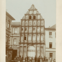 F8.1.11 Minden (Germany): Old house, am Poos (Magazn building).