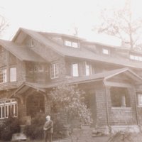 U4.1.38 Franz Boas in front of home in Grantwood, New Jersey.