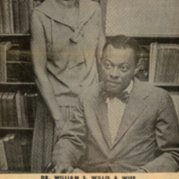 Dr. William S. Willis and Georgine E. Willis, newspaper clipping.