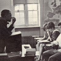 William Willis, teaching class, Southern Methodist University