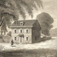 William Penn's Cottage, Letitia Court, Philadelphia, 1682.