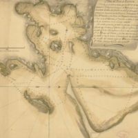 Plano del puerto de Guaimas, situado en la costa de Sonora [Mexico] . . . levantado de orden del gobierno en 1819 . . . p[a]r defensa del puerto y puntos adjacentes à la costa . . .