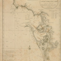 Ilha de Leão com asilhetas e fortes adjacentes ciudade e porto de Cadix com seus baixos &c. D. Vicente Tofino.