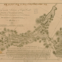 Survey across the Isthmus of Cape Cod state of Massachusetts and town of Sandwich of a proposed canal between Buzzard's and Barnstable bays. 1825.