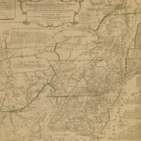 A map of the middle British colonies in North America.