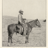 G. K. Gilbert on horseback.