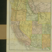 Map (4).  Showing approximately some of the chief trade routes and trading places &c of the Plateau tribes.