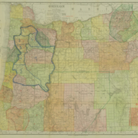 [Map of Oregon coastal tribal territories.]