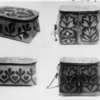 6-4a-f: Innu birch bark containers