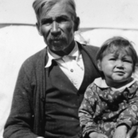 A-012: Chief William Berens and Bertha (Everett) Flett, portrait.