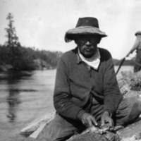 A-013: Chief William Berens, portrait by the river