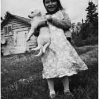 A-024: Girl with puppy