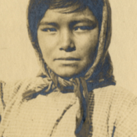 6-10-m: Innu girl with bandana