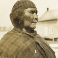 6-10-a: Innu woman in shawl, Lake Saint John