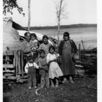 A-101: Family portrait, outside in Little Grand Rapids 