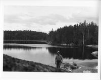 F-153: Ojibwa man at portage 