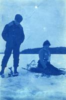 "Fishing Through Ice on Star Lake"