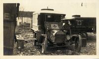 "Ambulance in for repair at Dombasle"