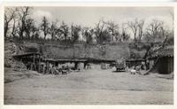 Quarry for storing cars