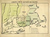 Linguistic map of Southern New England