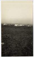 Tsuut'ina Indian camp, showing old and new styles of tent