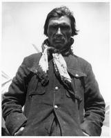 D118: Innu man wearing scarf, Sheshatshiu, circa 1920s