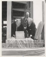 Laying the Cornerstone of Library Hall, April 25, 1958