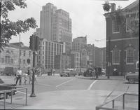 Southeast View of 5th and Chestnut after demolition of Drexel Building