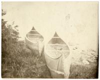 07: Birch bark canoes at Lake Nipigon, Ontario