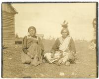 31: Chief of Nett Lake (Bois Forte) Ojibwe and wife, seated