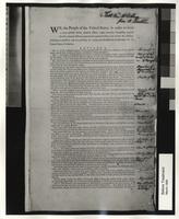 Benjamin Franklin's Copy of the Constitution (Before Treatment) 