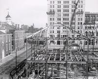 Construction of Library Hall, Circa 1958 