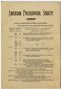 Annual Election of Officers and Councilors, 1896...[Obverse] Officers for 1896