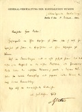 Bastian, Adolph: To Boas. 1884 Oct. 10