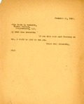 Beckwith, Martha Warren: From Boas. 1920 Nov. 11